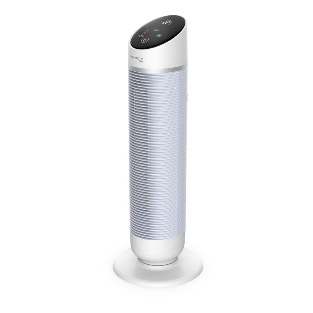 Aeroterma electrica Rowenta Silent Comfort 3 in 1 HQ8110F0, 2400W, 3 trepte viteza, telecomanda, filtru, functie oprire automata, alb & gri