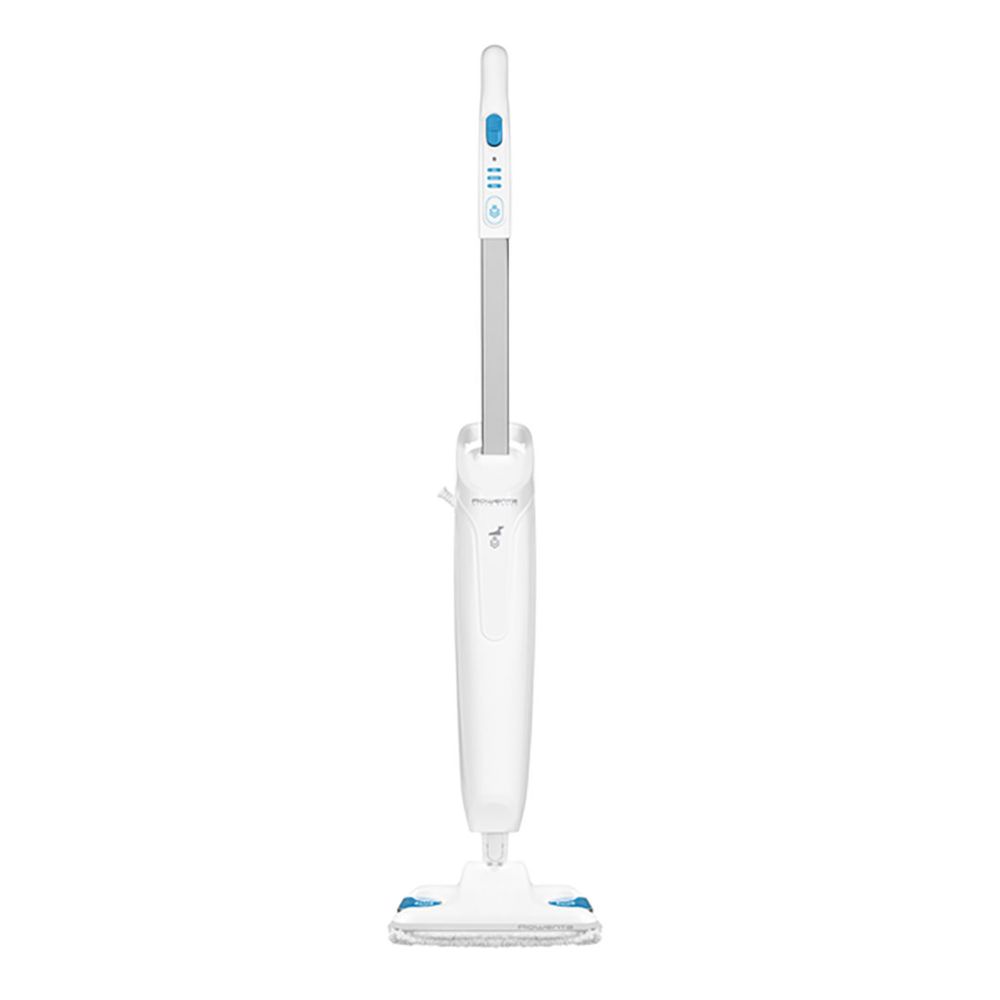 Mop cu abur Rowenta Steam Power RY6537WI, 1200W, 0.6L, filtru anticalcar, 3 setări de reglaj al aburului, alb/albastru