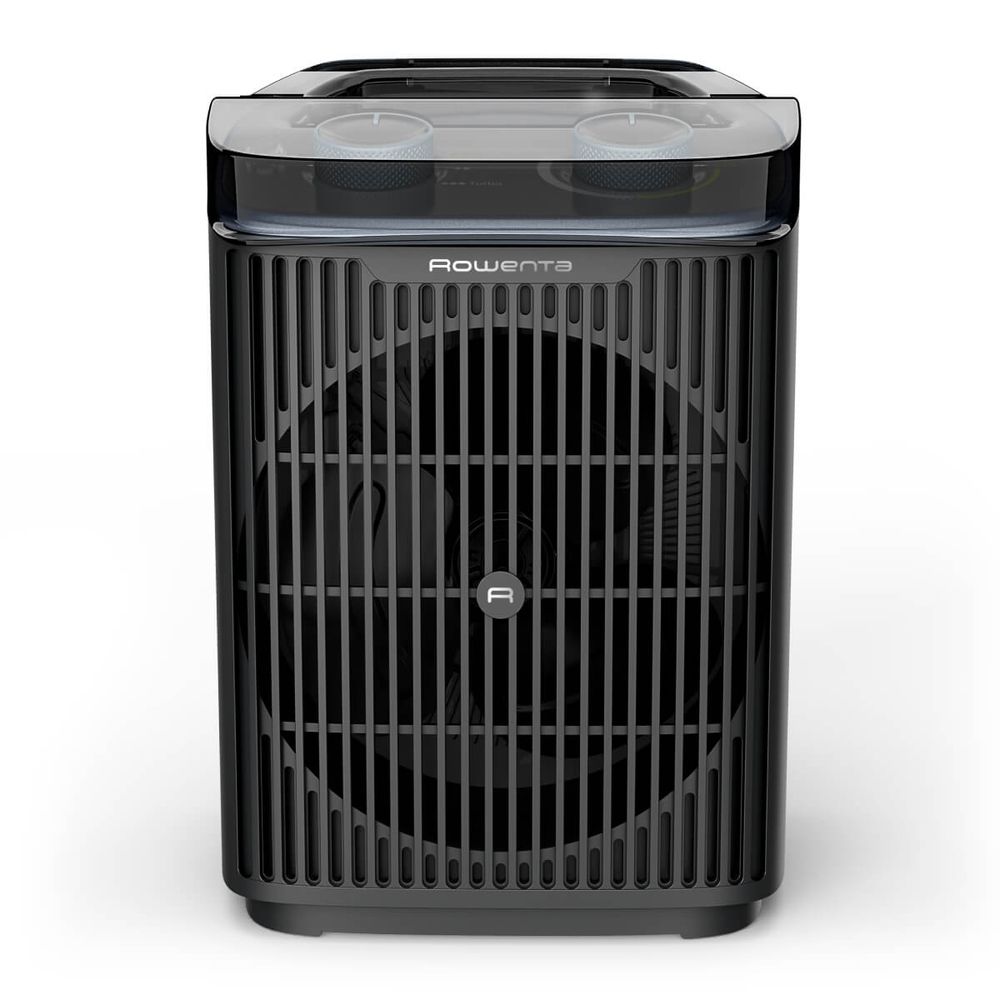 Aeroterma Rowenta Intense Comfort Aqua SO6550F0, 2400W, mod Eco & Turbo, termostat reglabil, oprire automata, protectie IP 21, maner transport, negru