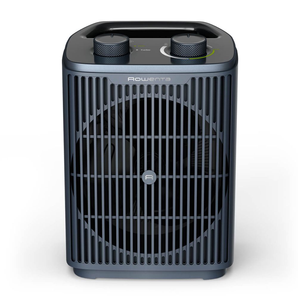 Aeroterma Rowenta Intense Comfort SO2351F0, 2000W, mod Eco & Turbo, termostat reglabil, oprire automata, protectie IP 20, maner transport, albastru