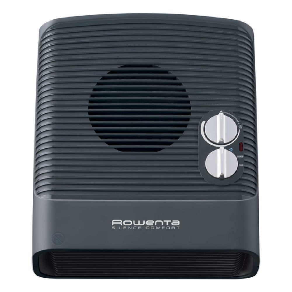 Aeroterma Rowenta SO5115, 2400 W, 2 trepte de putere, Functie Silence, Treapta de aer rece, Termostat mecanic, Negru
