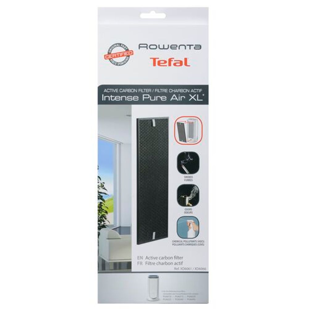 Filtru Rowenta XD6061F0, carbon activ, compatibil cu purificatorul Intense Pure Air XL, seriile PU6080F0, PU6020F0, PU6020F1, PU618F0