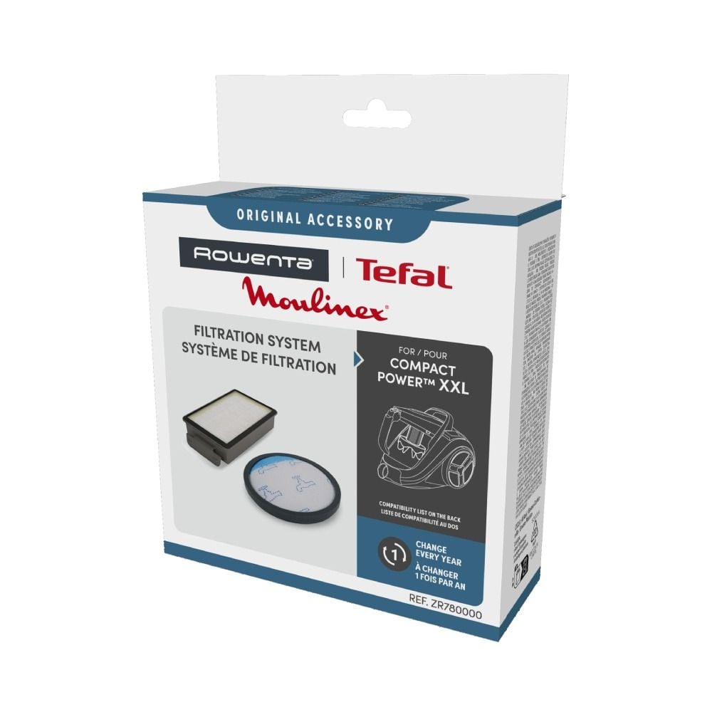Kit 2 filtre Rowenta ZR780000, compatibile cu aspiratoarele Rowenta Compact Power XXL, seriile RO48xx