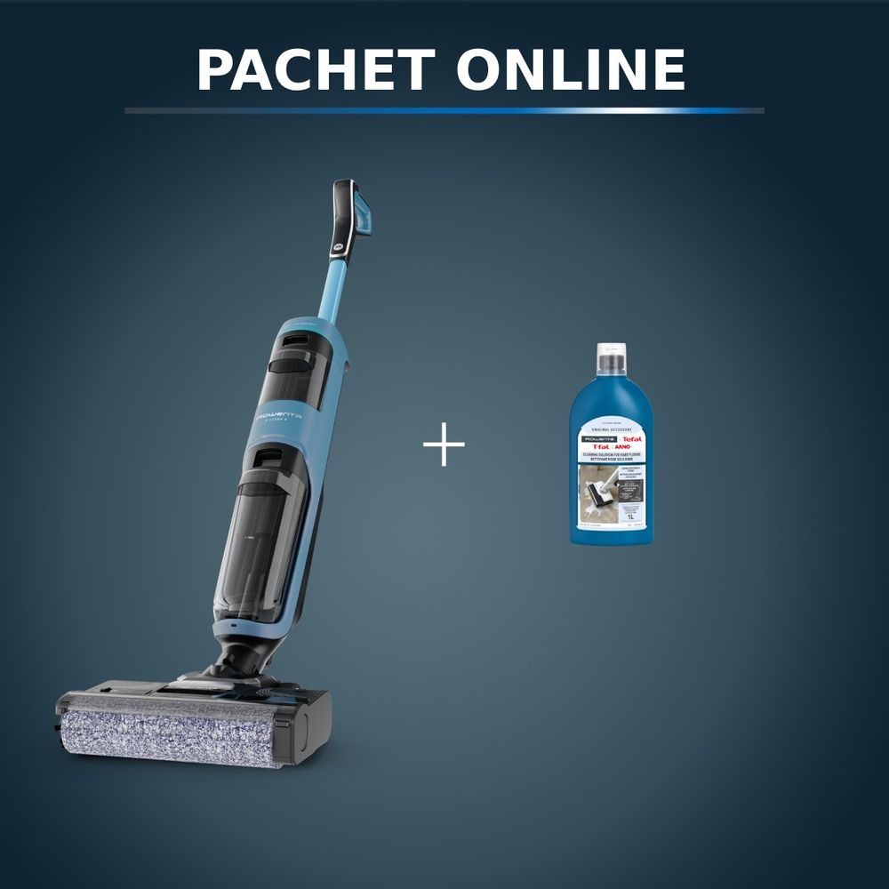 Pachet PROMO Aspirator cu spalare Rowenta X-Clean 2 GZ2271E0 & Detergent pentru aspirator cu spalare Rowenta ZR340LV1