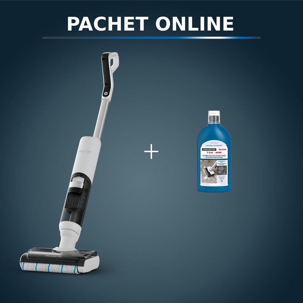 Pachet PROMO Aspirator cu spalare Rowenta X-Clean 5 Pro GZ5435E0 & Detergent pentru aspirator cu spalare Rowenta ZR340LV1