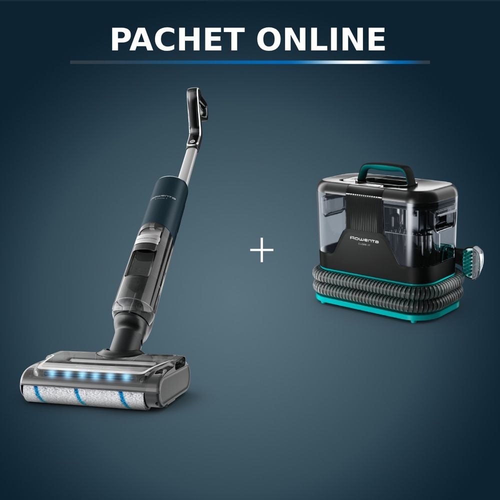 Pachet PROMO Aspirator cu spalare Rowenta X-Clean 7 GZ5735E0 & Aspirator tapiterie Rowenta Clean IT IN5020F0