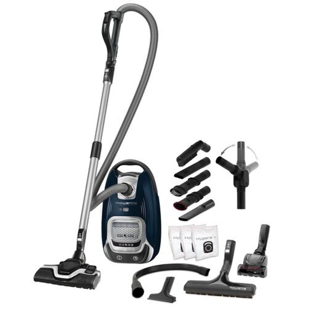EOL Aspirator cu sac Rowenta Silence Force Facelift 5* RO7481EA, 400W, motor Effitech, Hygene+, Animal Care, 8.4m, 4L