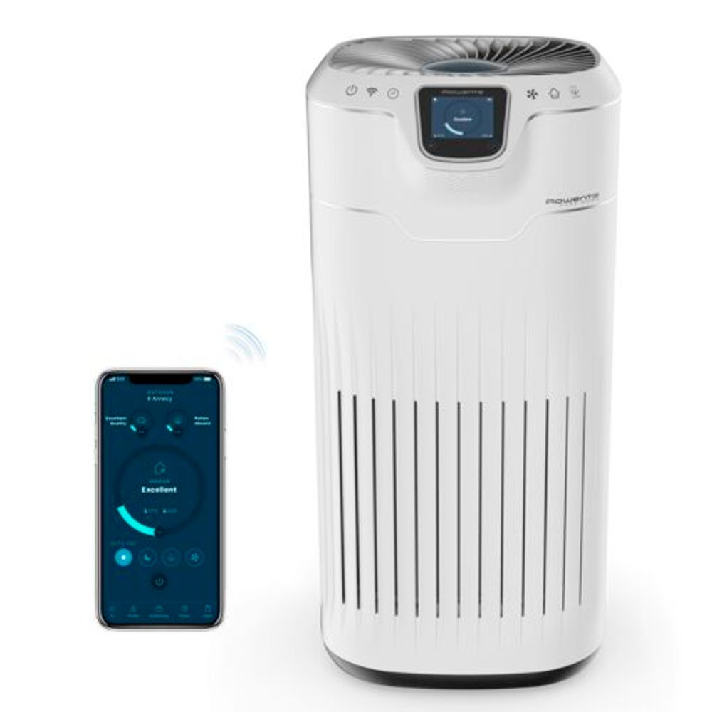 Purificator Rowenta Pure Home PU8080F0, 4 niveluri de filtrare, 200m, Alb