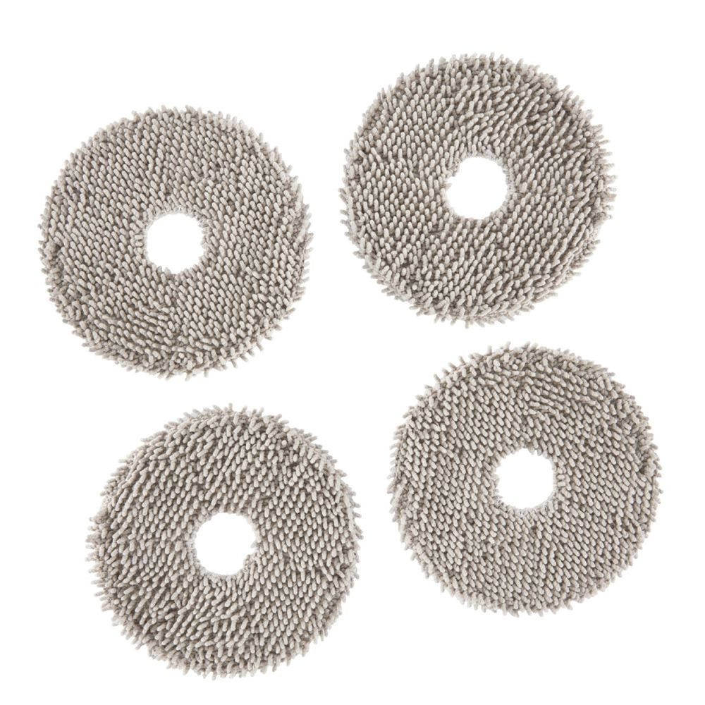 Set 4 lavete mop Rowenta ZR954A03, pentru aspiratoare robot X-Plorer S575 MAX / S580 MAX, lavabile, gri