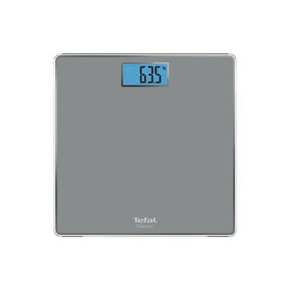 Cântar de baie Classic PP1500V0, 160 KG, gradații la 100 g, 31 x 31 cm, sticlă, gri