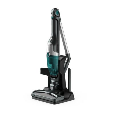 Aspirator vertical Rowenta X-Trem Compact 2 in 1 RH1239WO, 145W, autonomie 40 minute, filtrare 99%, Tehnologie Flex, recipient praf 0.4 L, verde & gri