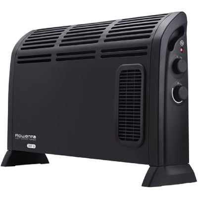 Convector Rowenta Vectissimo CO3035F1, reglabil, termostat mecanic, functie turbo, Negru