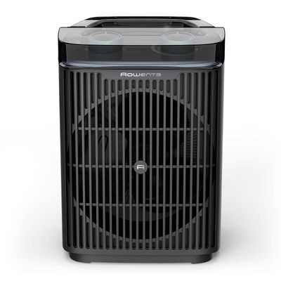 Aeroterma Rowenta Intense Comfort Aqua SO6550F0, 2400W, mod Eco & Turbo, termostat reglabil, oprire automata, protectie IP 21, maner transport, negru