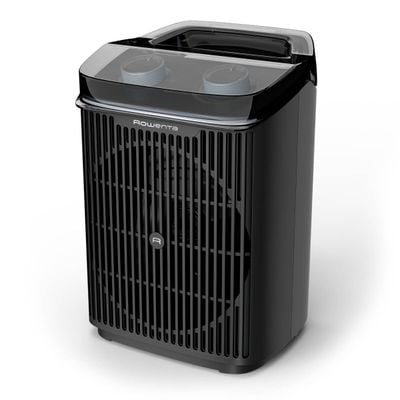 Aeroterma Rowenta Intense Comfort Aqua SO6550F0, 2400W, mod Eco & Turbo, termostat reglabil, oprire automata, protectie IP 21, maner transport, negru