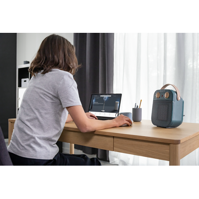 Aeroterma My Nomad SO8230F0, 1800 W, oprire automata, termostat ajustabil, mod Eco, albastru