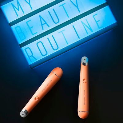 Aparat de masaj anti-oboseala pentru ochi Rowenta My Beauty Routine LV2010F0, lumina LED albastra, coral