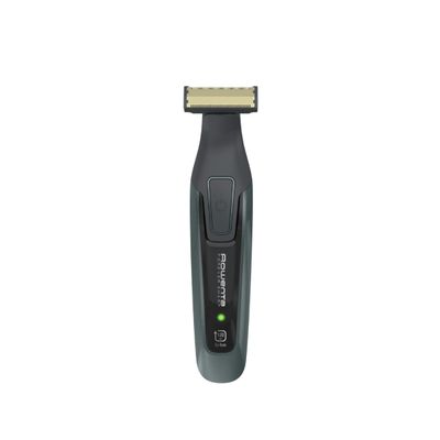 Aparat de tuns barba Rowenta Forever Sharp Comfort TN6044E0, lame din inox, utilizare fara fir, autonomie de pana la 120 min, accesoriu Skin Comfort, negru & verde