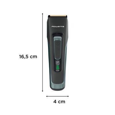 Aparat de tuns parul si barba Rowenta Advancer TN5224E0, autonomie 120 min, 2 piepteni reglabili, pana la 29 de lungimi, 0.5 - 30 mm, setare precizie 1 mm, indicator baterie LED, husa inclusa, negru