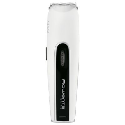 Aparat de tuns parul Rowenta Nomad TN1400F1, autonomie 40min, &icirc;ncărcare rapida, 2 piepteni, 20 de lungimi de tăiere, lame cu tehnologie de auto-ascuțire, alb