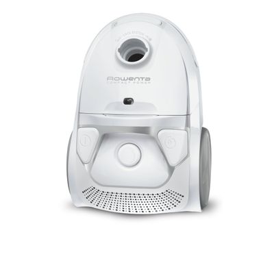 Aspirator cu sac Rowenta Compact Power RO3927EA, 750W, filtrare 2 nivele 99.98%, recipient sac 3L, raza de operare 8.8m, alb