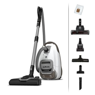 Aspirator cu sac Silence Force Effitech&reg; RO7487EA, motor Effitech, filtrare HEPA, 57 dB(A), alb & gri