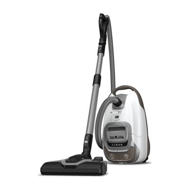 Aspirator cu sac Silence Force Effitech&reg; RO7487EA, motor Effitech, filtrare HEPA, 57 dB(A), alb & gri