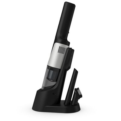 Aspirator de m&acirc;nă Rowenta X-Touch AC9736WO, autonomie 10 min, 2 accesorii, recipient 200ml, gri&alb