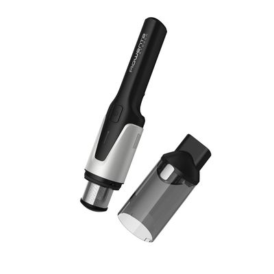 Aspirator de m&acirc;nă Rowenta X-Touch AC9736WO, autonomie 10 min, 2 accesorii, recipient 200ml, gri&alb