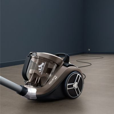 Aspirator fara sac Compact Power XXL RO4B50EA, 900 W, recipient pentru praf 2.5 L, 3 niveluri de filtrare, crem