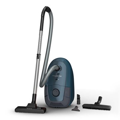 Aspirator cu sac Rowenta Power XXL RO3125EA, 450W, Hygene+ , indicator umplere sac, 8.8m, 4.5L, albastru &icirc;nchis