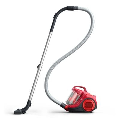 Aspirator fără sac Rowenta Swift Power Cyclonic RO2913EA, 750W, 3 niveluri de filtrare, Tehnologie Effiwatts, acoperire 7.5m, motor Effitech, roșu