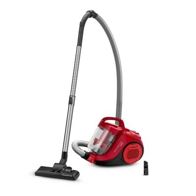 Aspirator fără sac Rowenta Swift Power Cyclonic RO2913EA, 750W, 3 niveluri de filtrare, Tehnologie Effiwatts, acoperire 7.5m, motor Effitech, roșu