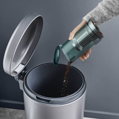 Aspirator vertical Rowenta X-Force Flex 13.60 RH9A32WO, 380W, autonomie 60 min, perie cu LED, panou Smart Control Display, filtrare 99,9%, recipient praf 0.65L, argintiu & verde