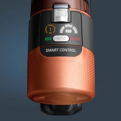 Aspirator vertical fara fir Rowenta X-Force Flex Animal 10.80 RH7A75E0, 300 W, 120 air watts, autonomie 60 minute, recipient praf 0.44L, functie boost, iluminare LED, sistem Smart Control, greutate redusa, filtrare pana la 99.9%, portocaliu & argintiu