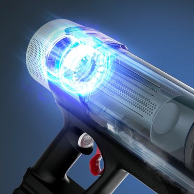 Aspirator vertical Rowenta X-Force Flex 10.80 RH7A35E0, 300 W, 18.5V, autonomie 60 minute, recipient 0.44 L, tehnologie flex, perie cu LED, panou digital SmartControl, filtrare 99.9%, verde & negru