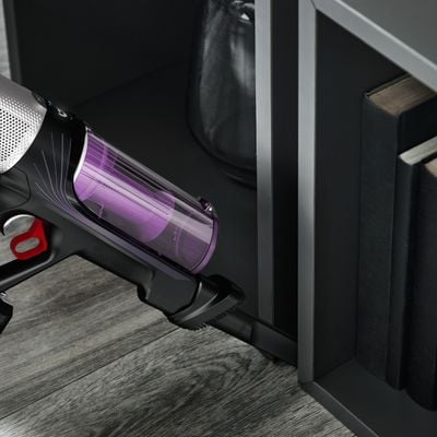 Aspirator vertical Rowenta X-FORCE FLEX 9.60 Allergy, RH2038WO, 200W, putere de aspirare 100 air watts,  autonomie pana la 45 minute, Negru/Violet