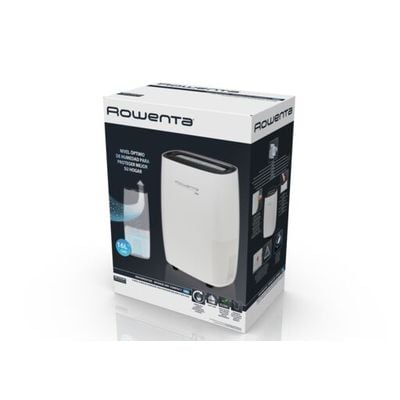 Dezumidificator Rowenta DH4236F0, 16 l/24 h, Rezervor 2.4 l, Intense Dry Compact, Higrometru, Linen Dry, Alb