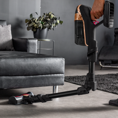 Pachet PROMO Rowenta Aspirator vertical fără fir X-Force Flex15.60 RH99F1WO si Set 20 piese Tefal Ingenio Emotion L897SJ04