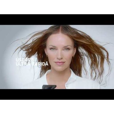 Uscator de par compact Rowenta Nano HY8140F0, 1700W, 3 trepte de viteza, 3 trepte de temperatura, duza de concentrare, difuzor volum, generator de ioni, flux de aer rece, grilaj detasabil, perie de curatare, alb