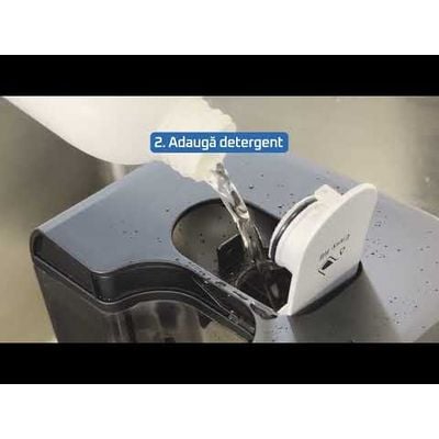 Aspirator tapiterie Rowenta Clean IT IN5020F0, 750W, rezervor apa & detergent 2.3L, rezervor apa murdara 1.5L, perii 8/15 cm, accesoriu spatii inguste & incaltaminte, auto clean, detergent inclus, negru