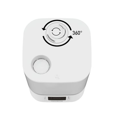 Umidificator Rowenta Aqua Boost HU4020F0, acoperire 50 m2, flux de aer de 380 ml/h, rezervor 2.5L, ecran LED, timer, Alb/argintiu