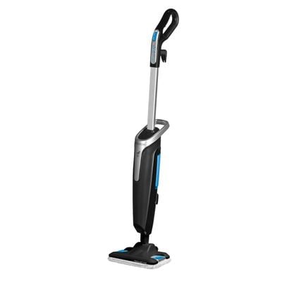Mop cu abur Rowenta Steam Power RY6555WH, 1200W, 0.6L, filtru anticalcar, 3 setari de reglaj al aburului, Negru/Albastru