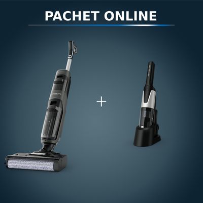 Pachet PROMO Aspirator cu spalare Rowenta X-Clean 4 GZ5037WO si Aspirator de m&acirc;nă Rowenta X-Touch AC9736WO
