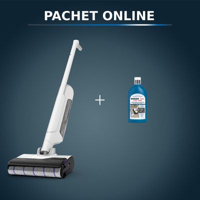 Pachet PROMO Aspirator cu spalare Rowenta X-Clean 10 GZ7540WO & Detergent pentru aspirator cu spalare Rowenta ZR340LV1