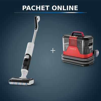 Pachet PROMO Aspirator cu spalare Rowenta X-Clean 5 Pro GZ5435E0 & Aspirator tapiterie Rowenta Clean IT Hot & Cold IN7020F0