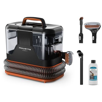 Pachet PROMO Aspirator tapiterie Rowenta Clean IT IN5011F0 si Aspirator vertical fara fir Rowenta X-Force Flex 12.60 NEO RH9L42WO