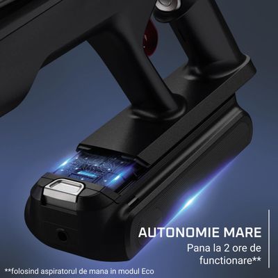 Pachet PROMO Aspirator vertical Rowenta X-Force Flex 16.60 Aqua RH9CD9E0 & Uscator de par pliabil Rowenta Nano HY8530E0