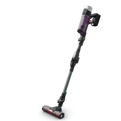 Pachet PROMO Aspirator vertical Rowenta X-Force Flex 9.60 Allergy RH2048WO & Peria rotativă cu aer cald Rowenta Karl Lagerfeld Pro Stylist CF961LF0