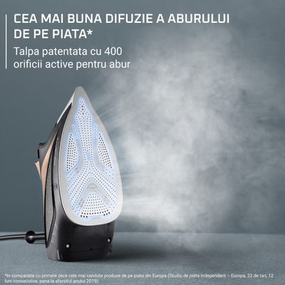 Pachet PROMO Fier de calcat cu abur Rowenta Eco Intelligence DW6341D1 & Masa de calcat Tefal TI1200E1