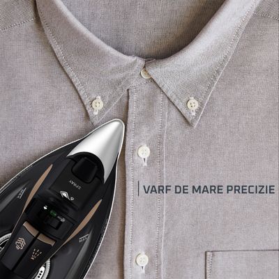 Pachet PROMO Fier de calcat cu abur Rowenta Eco Intelligence DW6341D1 & Masa de calcat Tefal TI1200E1